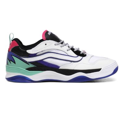 Vans Shred Wave Brux WC - Erkek Spor Ayakkabı (Beyaz Kraliyet Mavisi)